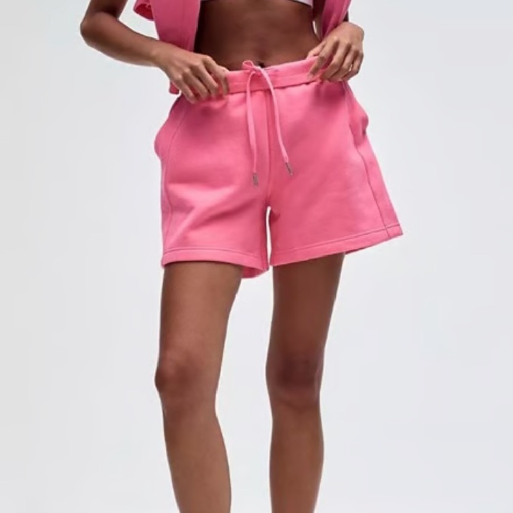 lululemon athletica scuba Pink Drawstring Lounge Shorts